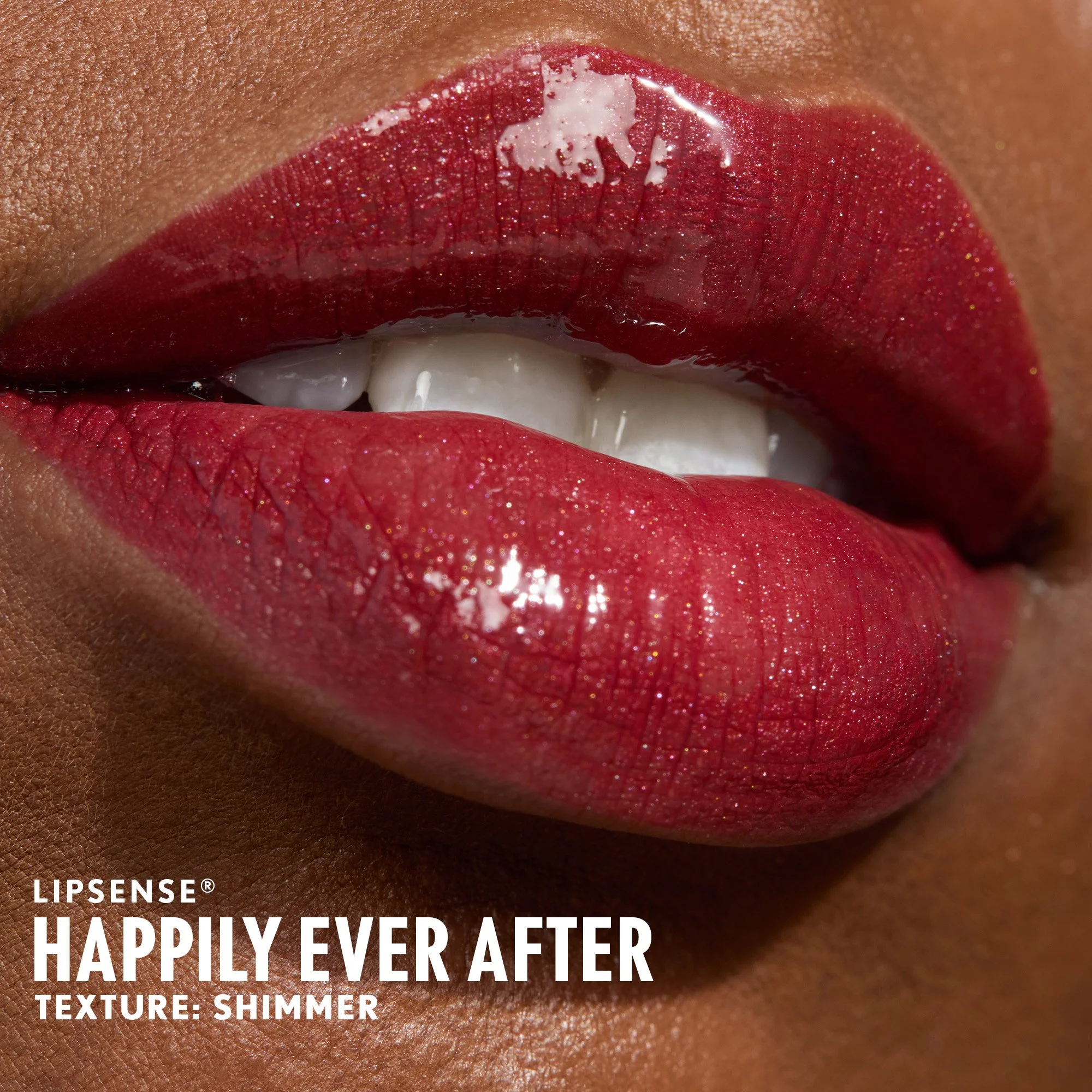 Happily Ever After LipSense - Cool Ruby Red with Gold Shimmer
